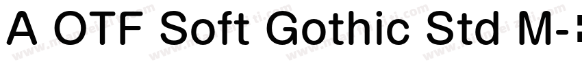 A OTF Soft Gothic Std M字体转换